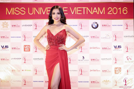 Đại diện nhan sắc Việt Nam tham gia cuộc thi Miss Universe 2016.